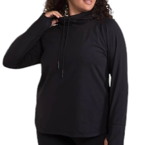 NIKE Sweatshirt Women's Size Small Black Dri-Fit Turtleneck Athletic Running - Picture 2 of 11